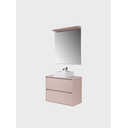 Ver imagem 5 de Gabinete para Banheiro com Cuba e Espelheira com Led 80cm Mdf Rosa Dubai - On Móveis