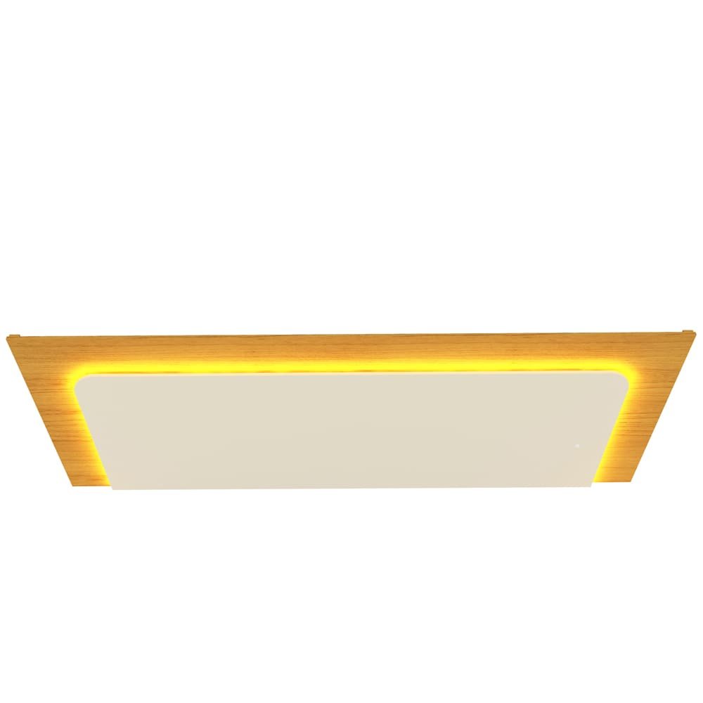 Cabeceira com Led e Mesa de Cabeceira 140/160/195 Innova Naturale Off White - Gelius - 11