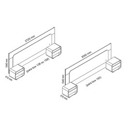 Cabeceira com Led e Mesa de Cabeceira 140/160/195 Innova Naturale Off White - Gelius - 3