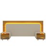 Cabeceira com Led e Mesa de Cabeceira 140/160/195 Innova Naturale Off White - Gelius - 9