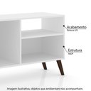 Ver imagem 2 de Rack Retrô 1 Porta e 3 Nichos Branco/Rústico