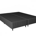 Ver imagem 2 de Base de Cama Box Queen 158x198x26 Natural Class Cinza Apolospuma