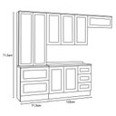Ver imagem 3 de Cozinha Modulada Americana 11 Branco - Henn