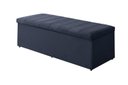 Ver imagem 1 de Calçadeira Baú Vitoria 138 cm Suede Azul Marinho