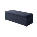 Ver imagem 1 de Calçadeira Baú Vitoria 138 cm Suede Azul Marinho