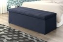 Ver imagem 2 de Calçadeira Baú Vitoria 138 cm Suede Azul Marinho