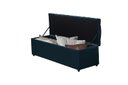 Ver imagem 3 de Calçadeira Baú Vitoria 138 cm Suede Azul Marinho