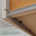 Ver mais imagens de Guarda-Roupa Casal 6 Portas 4 Gavetas Texas Premium Marrom/Cinamomo/Off White