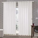 Ver imagem 1 de Cortina Branca para Sala /Quarto 300x250 para varão - FABRITEX ENXOVAIS