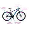 Bicicleta Aro 29 Dropp Rs3 Câmbios Shimanose Freios Mecânicos 21 Velocidades - Dropp Bikes - Preto/A - 2