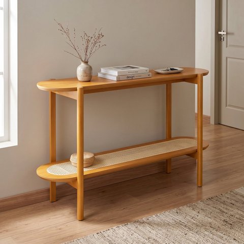 Aparador para Sala de Estar 135cm com Prateleira