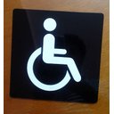 Ver mais imagens de Placa Sia Cadeirante Pne 15x15 Acrílico
