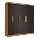 Ver imagem 1 de Guarda Roupas Casal 8 Portas 4 Gavetas Kappesberg Tapajós/preto 218cm