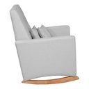 Ver imagem 6 de Poltrona de Amamentação e Descanso Anne com Base Balanço e Puff Linho Cinza - Desk Design