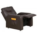 Ver imagem 3 de Poltrona do Papai Reclinável Azera Corino Marrom Matrix