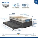 Ver imagem 7 de Cama Box Baú com Colchão de Molas Ensacadas Double Face Pillow Euro Alfa Probel + Auxiliar