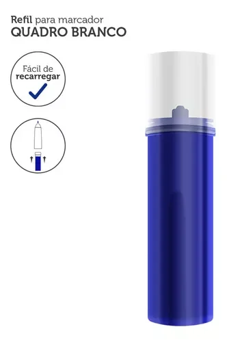 12 Uni Refil P/ Marcador de Quadro Branco Azul Keep - Mr002 - 2