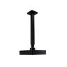Ducha Preto Autolimpante Quadrada 13 Cm em Abs com Cano Teto 24 Cm - 3