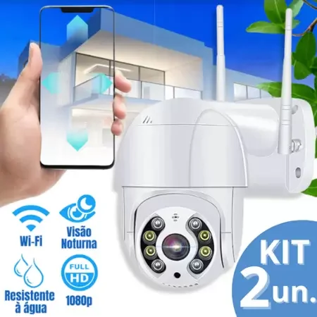 Câmera Externa Wifi Ip Prova D'água Infravermelho Hd