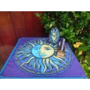 Ver imagem 5 de Toalha Esoterica Sol Lua Tarot Astrologia Vela 7dias Magenta Cx mdf