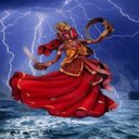 Ver imagem 1 de Toalha Esoterica Tarot Orixa Iansã Mar Azul Umbanda Cx Mdf
