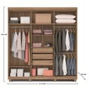 Ver imagem 4 de Guarda-Roupa Casal 6 Portas 3 Gavetas Paranoá Móveis Rimo