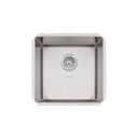 Ver imagem 1 de Cuba de Embutir Quadrum 40 U Undermount Tramontina 40 x 40 x 20 cm em Aço Inox Scotch Brite com V