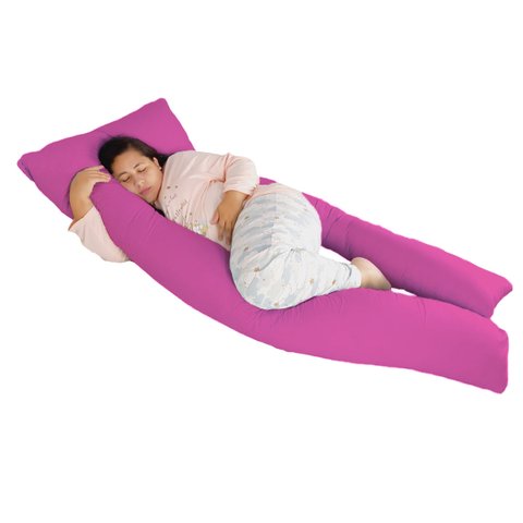 Travesseiro Gigante Anatômico 190x80cm Happy Line - Fúcsia