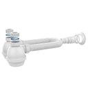 Ver imagem 1 de Sifão Universal com Copo Duplo Branco - Blukit 031307-46