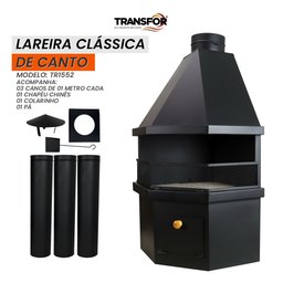 Lareira Clássica de Canto - Tr1552 - 2