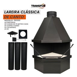 Lareira Clássica de Canto - Tr1550 - 2