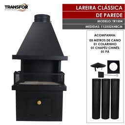 Lareira Clássica de Parede - Tr1504 - 2