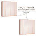 Ver imagem 6 de Guarda-Roupa Casal 6 Portas Marseille Bege/Off White/Carvalho Nature