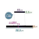 Ver imagem 2 de Pendente Matrix Preto Slim Clean 30W 4000k Luz Direta e Indireta ST1558
