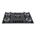 Ver imagem 1 de Cooktop Chamalar Bivolt Premium 5 Bocas Ultra Chama Vidro Temperado Mesclado Preto