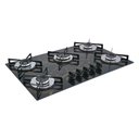 Ver imagem 3 de Cooktop Chamalar Bivolt Premium 5 Bocas Ultra Chama Vidro Temperado Mesclado Preto