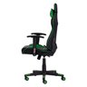 Cadeira Gamer Ii Reclinável 180 Graus Giratória Preta com Verde Altura Ajustável Função Relax - 3