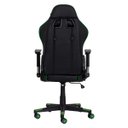 Ver imagem 4 de Cadeira Gamer Ii Reclinável 180 Graus Giratória Preta com Verde Altura Ajustável Função Relax