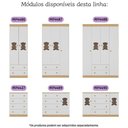Ver imagem 7 de Berço Americano 3 em 1 com Cômoda 1 Porta 4 Gavetas Teddy Multimóveis Mp4723 Madeirado/branco