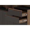 Ver imagem 5 de Kit de Cozinha Compacta Malbec Prime C/ 12 Portas e 2 Gavetas 204cm Ebano/grafite - Genialflex