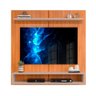 Painel Para Sala Pequena TV Até 50 Polegadas Carvalho Nobre Griz Tibério Shop JM - 2