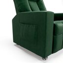 Ver imagem 7 de Poltrona do Papai Reclinável Sala de Cinema Pequim Manual PU Verde G23 - Gran Belo