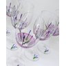 Jogo De 6 Taças De Cristal Pintadas À Mão Lavanda - 3