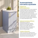 Ver mais imagens de Balcão Planejado 1 Porta 40cm com Tampo Marselha CabeCasa MadeiraOriginals Azul/Sereno