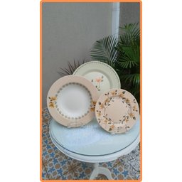 Jogo 6 Pratos Sobremesa Magnolia By Aurora 20cm - Alleanza - 2