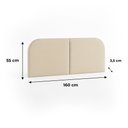 Ver imagem 2 de Cabeceira para Cama Box Clean Dobrável Linho 160cm Casal Painel Estofado
