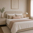 Ver imagem 7 de Cabeceira Clean 1.60m para Cama Queen Design Orgânico Dobrável Estofado Linho Bege - Lh Móveis