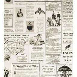 Jornal - Papel de Parede - 0,58 x 2,00m - 2