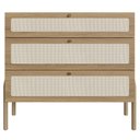 Ver imagem 6 de Cômoda para Quarto 3 Gavetas Pés Madeira Arlo A10 Hanover - Mpozenato