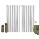 Ver imagem 2 de Cortina Corta Luz 4,00m X 1,80m 100% Blackout PVC Branco Para Sala Ou Quarto Para Varão Simples